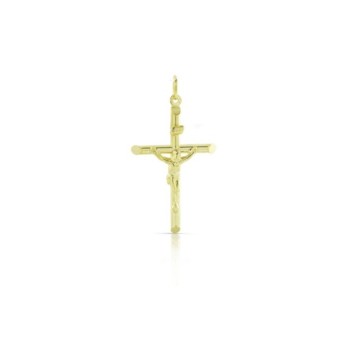 pendente croce in oro giallo 9kt mod. 1113 [441b51c4]