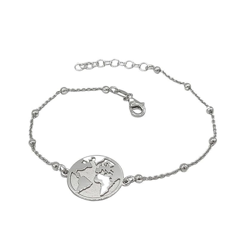 Bracciale con Mondo in Argento  Mod.52859 [9c20efa7]