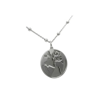 Collana con Mondo in Argento Mod.52860 [4d5a85c8]