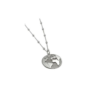 Collana con Mondo in Argento Mod.52860 [236107c1]