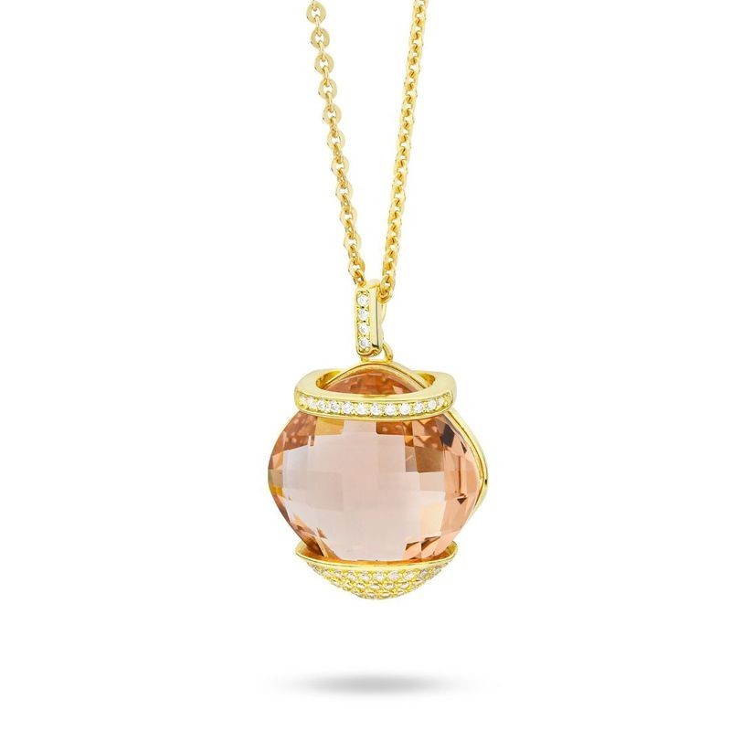 COLLANA IN ARGENTO E ZIRC. MOD. BGR116DT [4323254e]