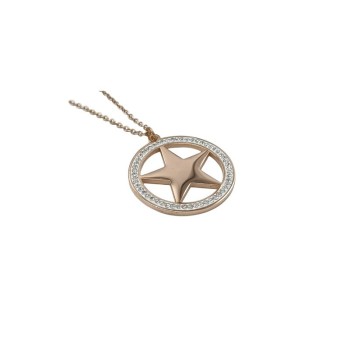 Collana con stella in acciaio Mod. 55896 [636b0609]