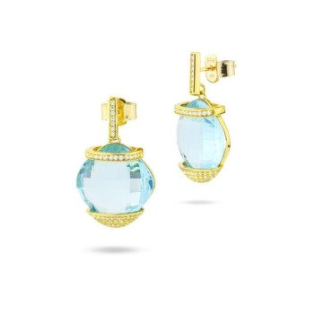 orecchini in argento e zirconi mod. bor141da [4139be7d]