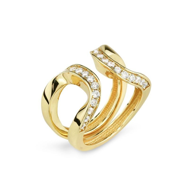 anello in bronzo e zirconi mod. kan023d [8af45320]