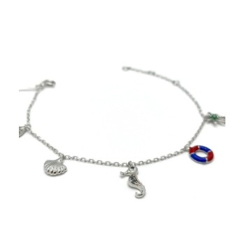 bracciale argento con charms mod.57579 [d5d36d44]