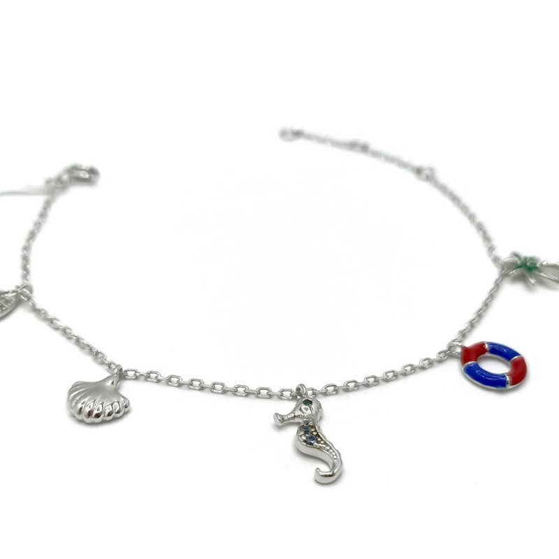 bracciale argento con charms mod.57579 [d5d36d44]