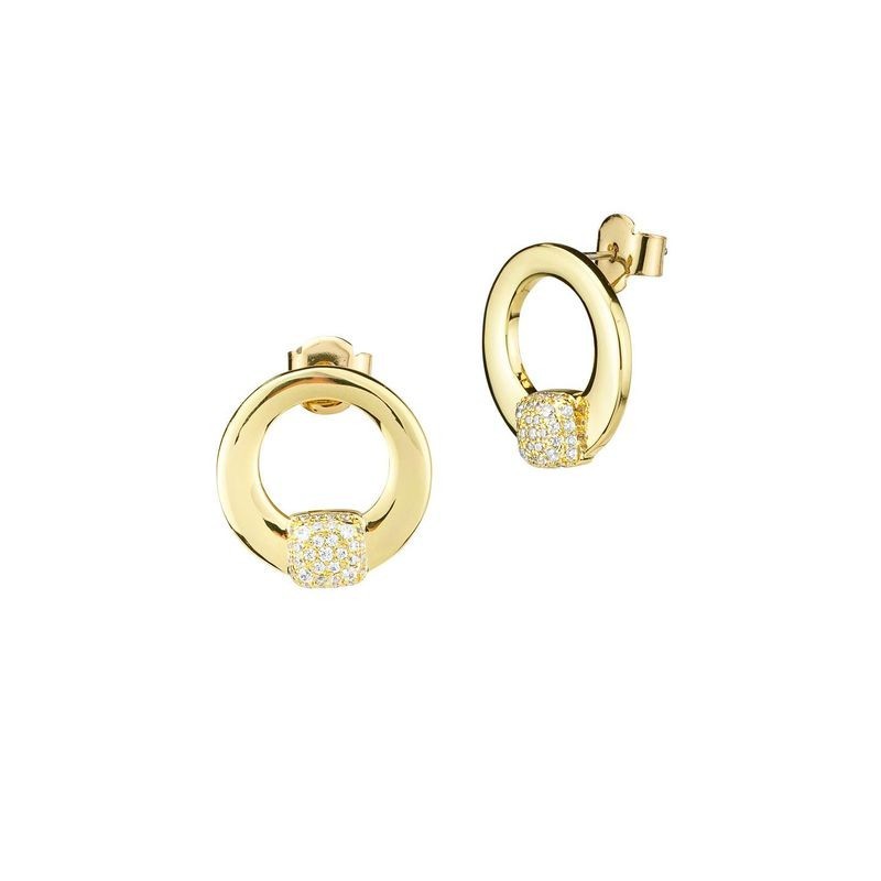 orecchini in bronzo con zirconi mod. xor767d [46249f15]