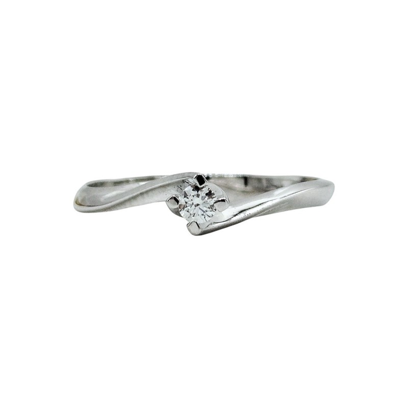 anello solitario in oro 18kt e brillante mod. auansol008 [bb2fada9]