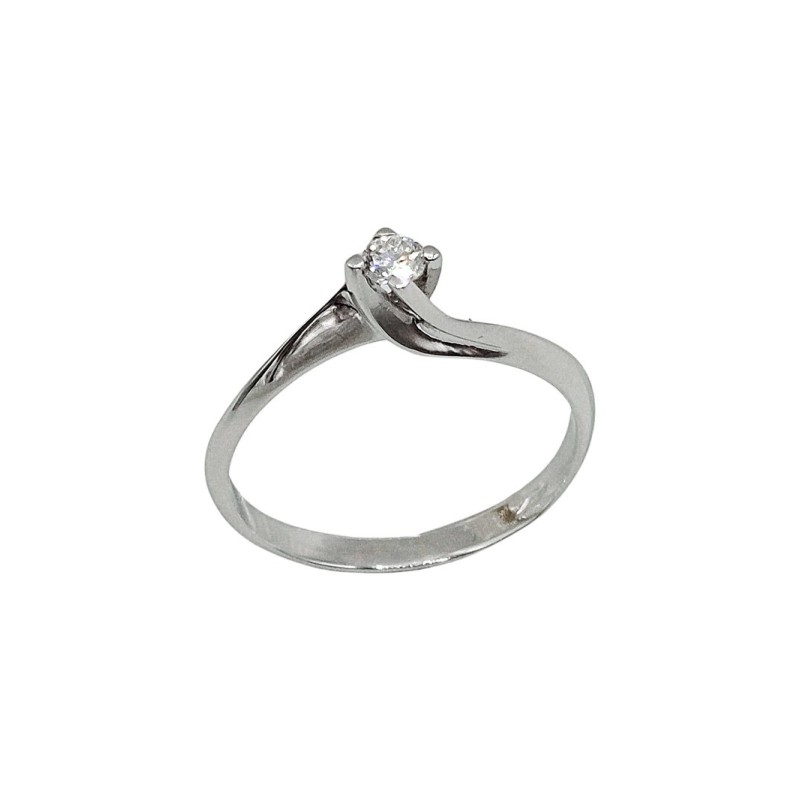 anello solitario in oro 18kt e brillante mod. auansol012 [06cc356c]