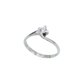 anello solitario in oro 18kt e brillante mod. auansol018 [1a04c6bf]