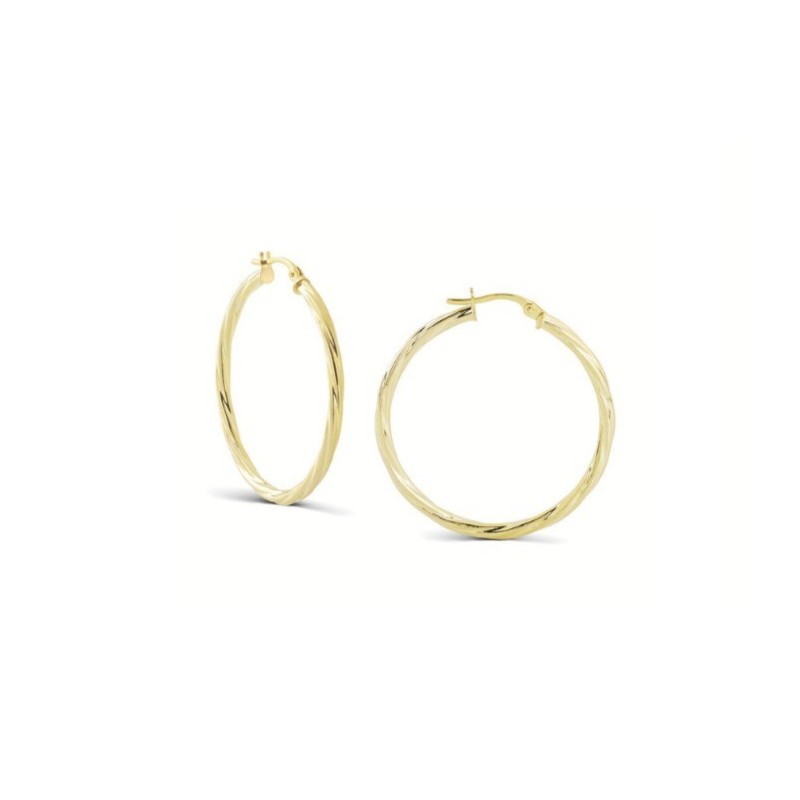 ORECCHINI CERCHIETTI IN ORO 9KT MOD. 1052 [96043124]