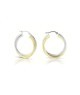 ORECCHINI CERCHIETTI BICOLOR IN ORO 9KT MOD. 1156 [07d15e6a]