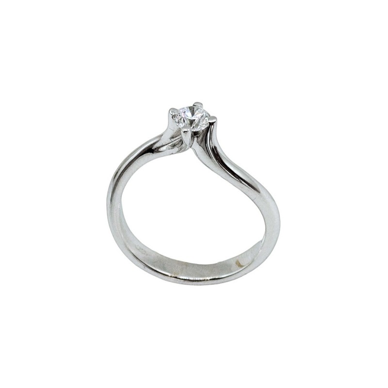 anello solitario in oro 18kt e brillante mod. auansol031 [617e7281]