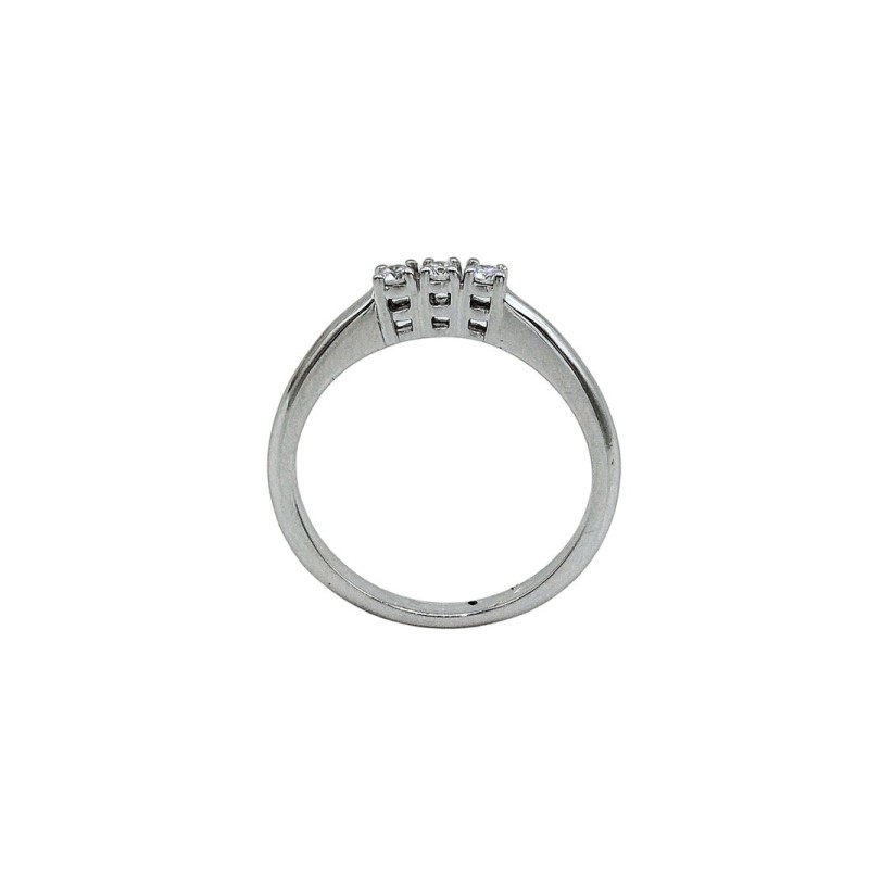 anello trilogy in oro 18kt con brillanti mod. auantry010 [a16ce64d]