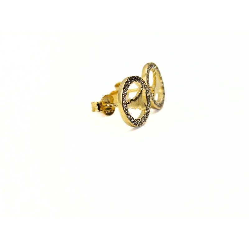 OR.SICILIA BOTTONCINO IN ARG.E ZIRCONI MOD. ITAARGOR660A [ffb59718]
