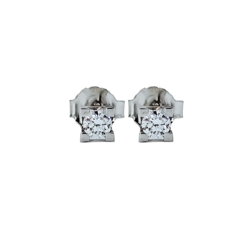 orecchini punto luce in oro 18kt con brillanti mod. auorpl4gr020 [fd608832]