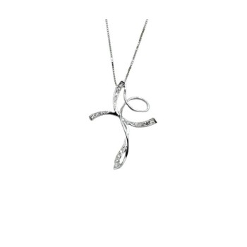collana croce in oro 18kt con brillanti mod. aupdcroce006 [2cc0da0b]