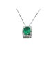 collana in oro 18kt con smeraldo e brillanti mod. aupdsme011050 [442d8eea]