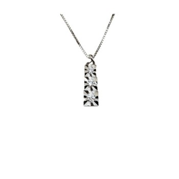 collana trilogy in oro 18kt con brillanti mod. aupdtry012 [c30ddf83]