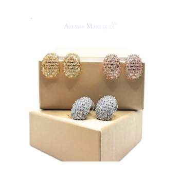 OR. TOPPA OVALE PAVE DI STRASS MOD. AMOR025 [b0a63ad3]