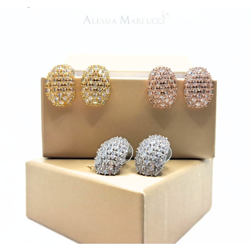 OR. TOPPA OVALE PAVE DI STRASS MOD. AMOR025 [b0a63ad3]