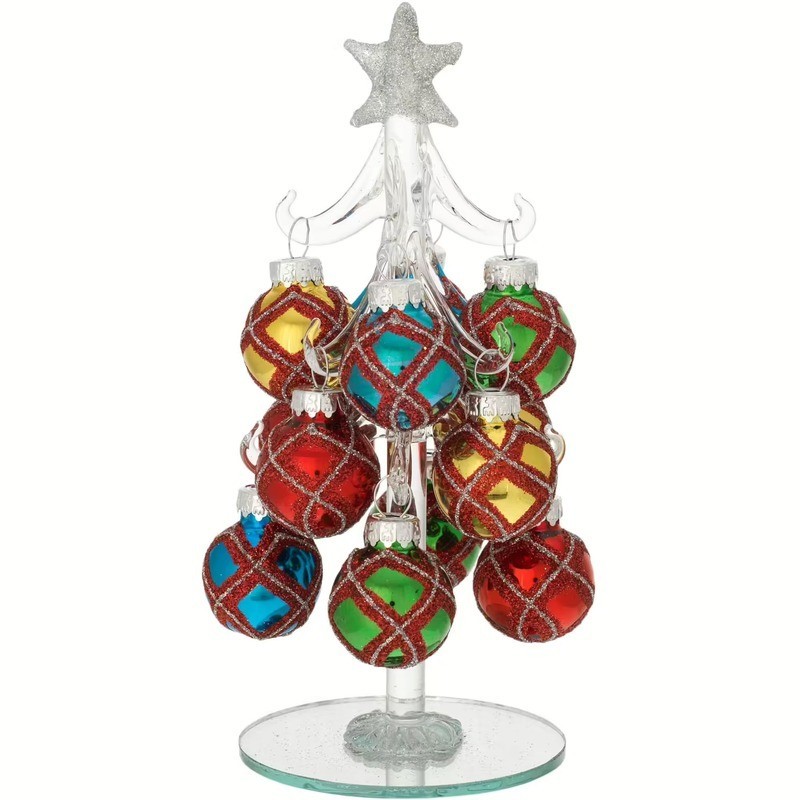 albero bianco con sfere mod. 8657-03 [28b01e5f]