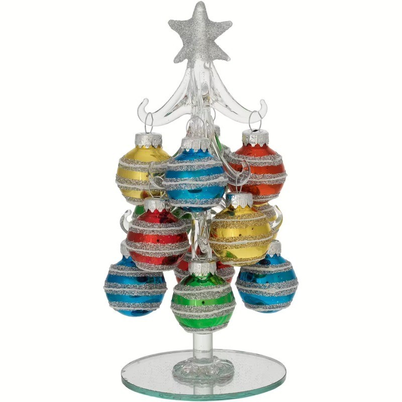 albero bianco con sfere mod. 8657-04 [3c9bfda4]