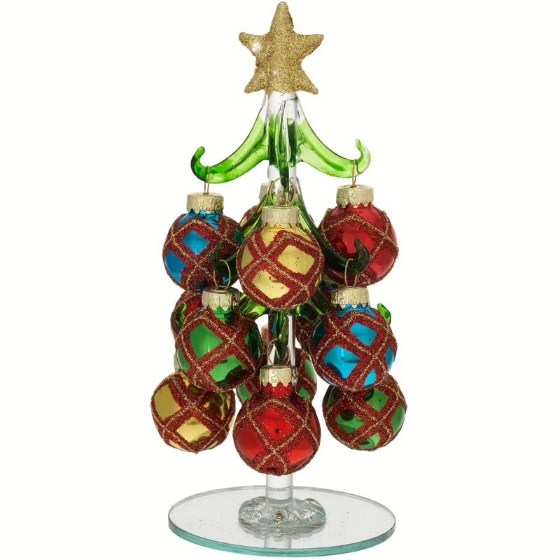 albero bianco con sfere mod. 8657-07 [ab33ea7f]