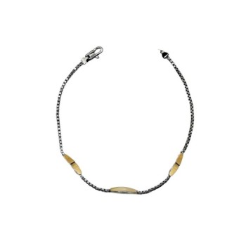bracciale in argento e oro mod. aobru00037 [125fb51a]