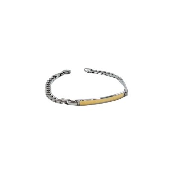 bracciale in argento e oro mod. aobru00055 [18bf5fd2]