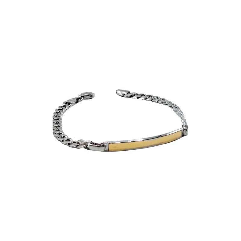 bracciale in argento e oro mod. aobru00055 [18bf5fd2]