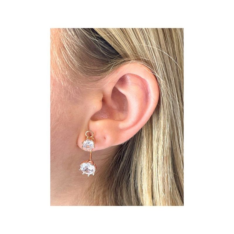 Orecchini punto luce in argento con zirconi mod. 57806 [a82059be]