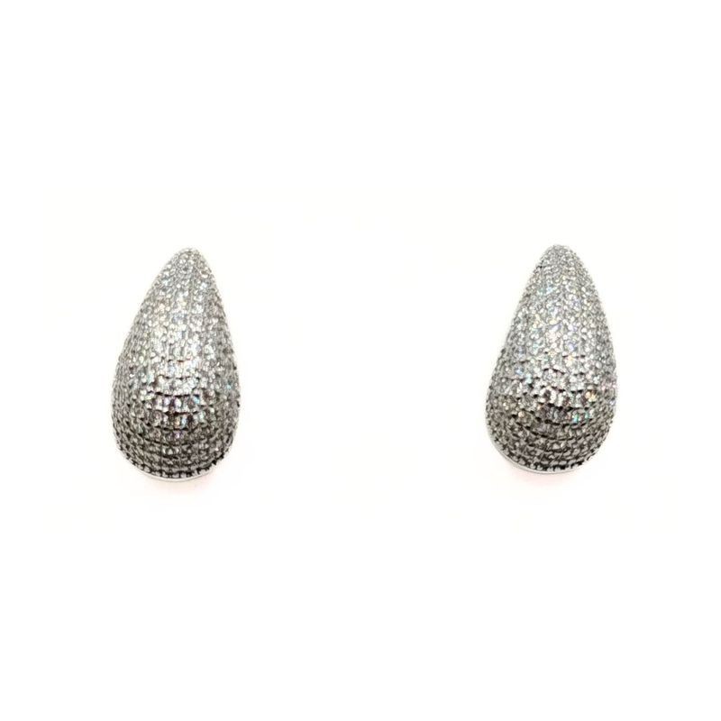 Orecchini goccia pavè in argento mod. 72744 [1bb554dd]