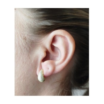 Orecchini goccia pavè in argento mod. 72744 [fdb99c83]