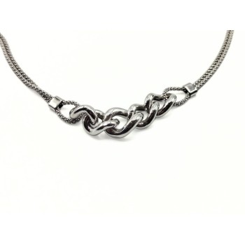 collana in argento 925 con intreccio centrale mod. sscl019 [85022341]