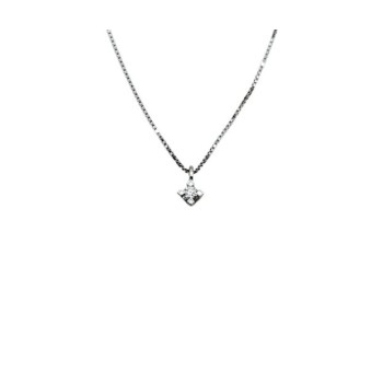 collana punto luce in oro 18kt e brillante mod. aupl4gr003 [4fcf06c2]