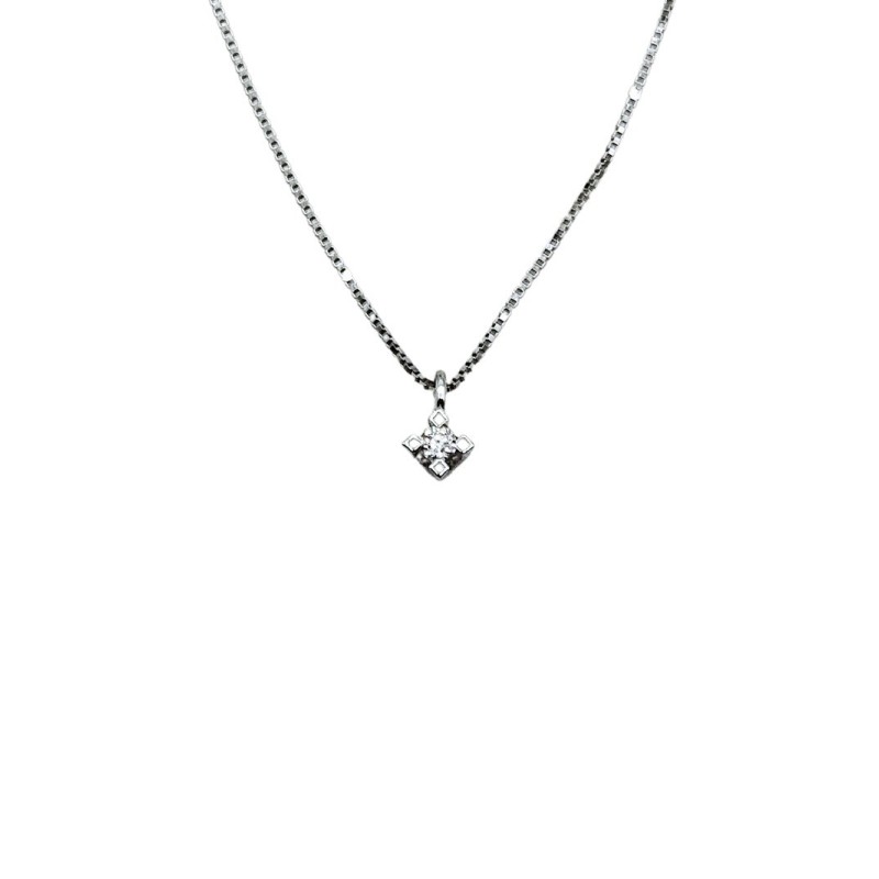 collana punto luce in oro 18kt e brillante mod. aupl4gr003 [4fcf06c2]