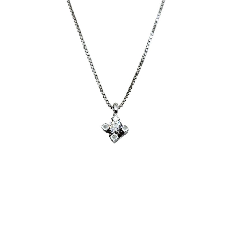 collana punto luce in oro 18kt e brillanti mod. aupl4gr006 [f7c541c0]