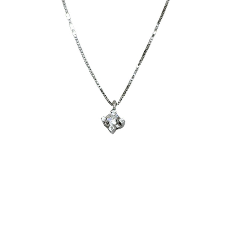 collana punto luce in oro 18kt e brillante mod. aupl4gr010 [16848769]