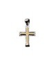 pendente croce in argento e oro mod. aupen0009 [8a838b0f]