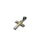 pendente croce in argento e oro mod. aupen0009 [53a5c802]