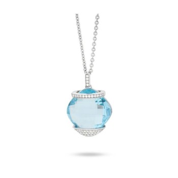 COLLANA IN ARGENTO E ZIRC. MOD. BGR116A [99de3426]