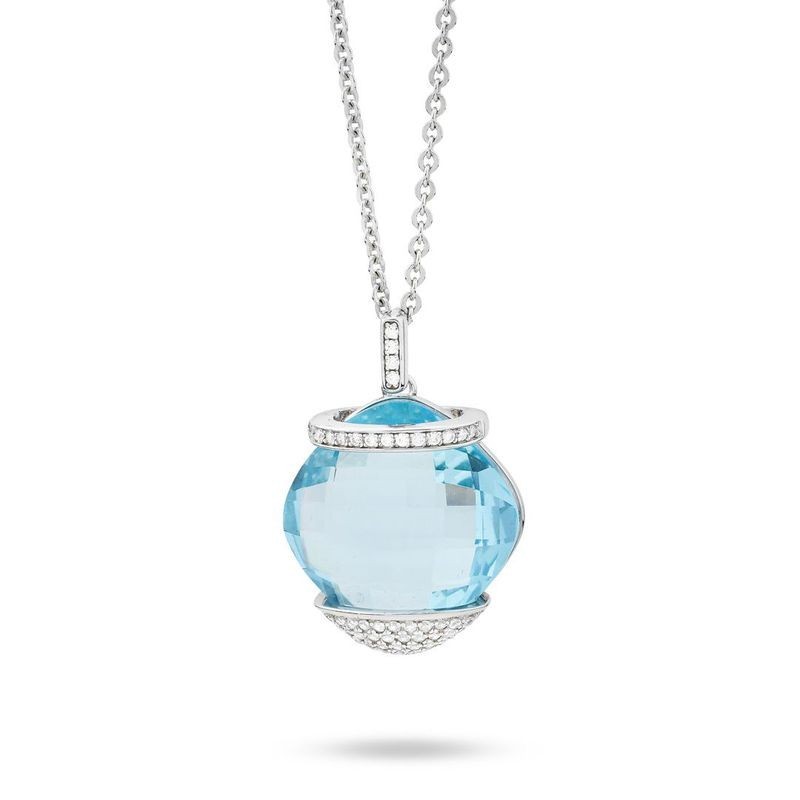 COLLANA IN ARGENTO E ZIRC. MOD. BGR116A [99de3426]