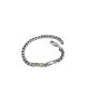 bracciale in argento e oro con piastre mod. aubru0040d [66c17968]