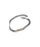 bracciale in argento e oro con piastre mod. aubru0040d [bfe73a65]