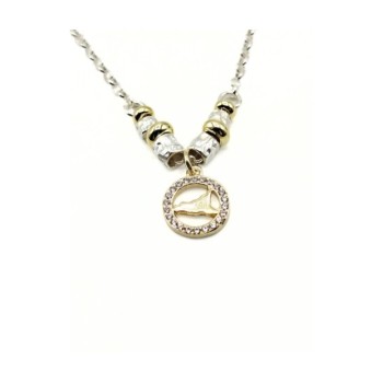 CL. SICILIA CON TONDO E BARILOTTI IN ARGENTO mod. ITAARGCL079 [911877cb]