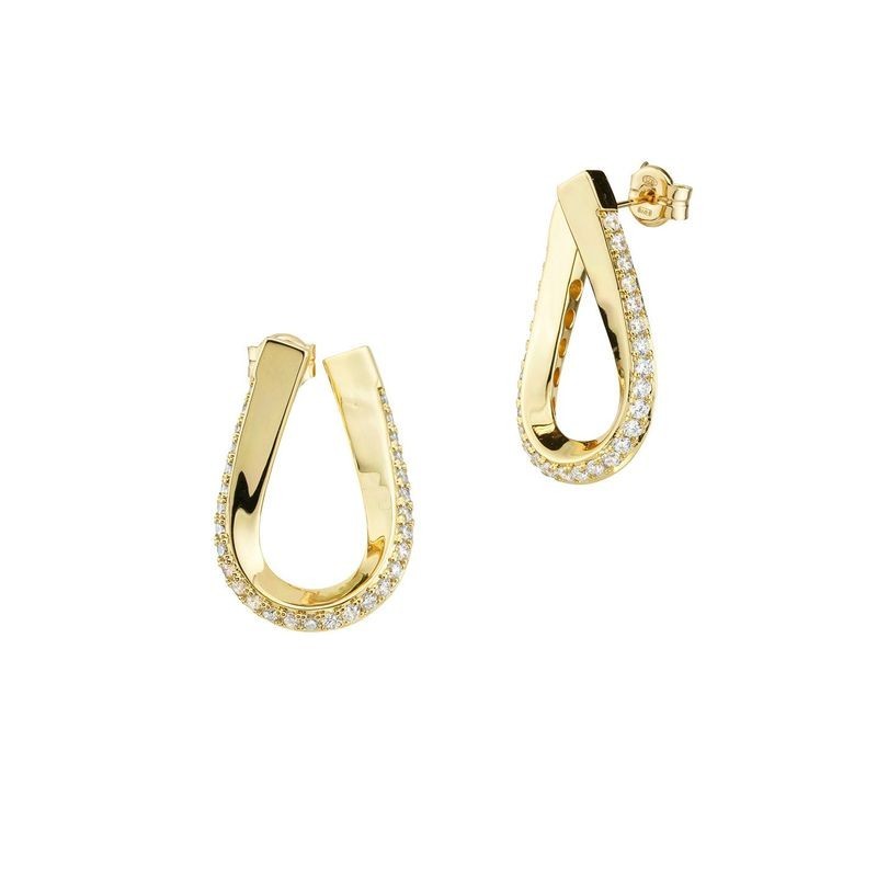 orecchini in bronzo con zirconi mod. kor051d [7cee81b4]