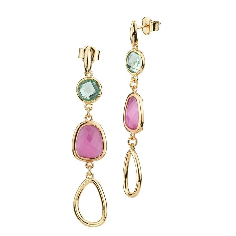 orecchini in bronzo con cristalli colorati mod. xor765d [b63ecf23]