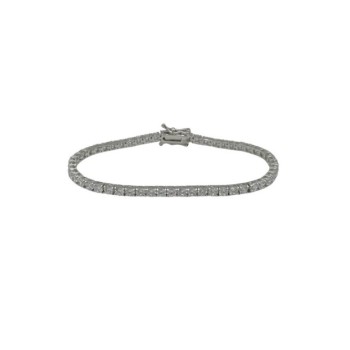Bracciale Tennis in Argento Mod.BRTEN.3MM18 [0f605f07]