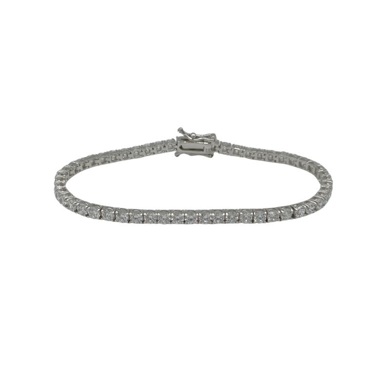 Bracciale Tennis in Argento Mod.BRTEN.3MM18 [0f605f07]